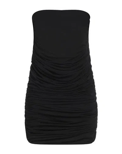 Des_phemmes Woman Mini Dress Black Size 4 Nylon, Elastane In Black