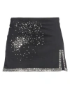 Des Phemmes Des_phemmes Woman Mini Skirt Black Size 8 Cotton, Elastane