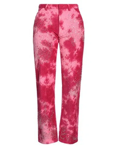 Des Phemmes Des_phemmes Woman Pants Magenta Size 6 Cotton