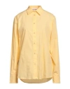 Des Phemmes Des_phemmes Woman Shirt Apricot Size 8 Cotton In Yellow