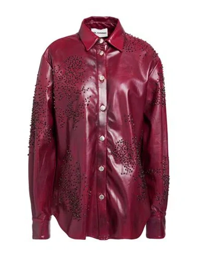 Des Phemmes Des_phemmes Woman Shirt Burgundy Size 2 Polyester, Polyurethane