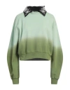 Des_phemmes Woman Sweatshirt Light Green Size 6 Cotton, Polyester In Green