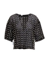 Des_phemmes Woman Top Black Size 6 Cotton