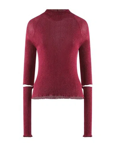 Des Phemmes Des_phemmes Woman Turtleneck Fuchsia Size 4 Viscose, Polyester, Metallic Polyester In Pink