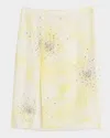 Des_phemmes Embellished Tie-dye Skirt In Whitelemonade