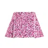 Des_phemmes Embroidered Duchesse Mini Skirt In Pink Mollino