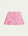 Des_phemmes Embroidered Duchesse Mini Skirt In Pink Molino 