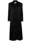 Des_phemmes Longline Single Breasted Coat In Black