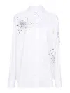 Des_phemmes Crystal-embellished Shirt In White