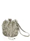 Des_phemmes Pearl-embellished Bucket Bag In White