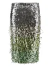 Des_phemmes Sequin-embellished Midi Skirt In Green