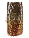 Des_phemmes Sequin-embellished Midi Skirt In Orange