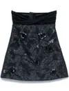 Des Phemmes Twisted-detail Mini Dress In Black  