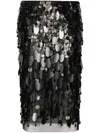 Des_phemmes Woman Midi Skirt Black Size 8 Nylon In Black