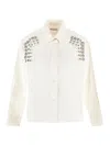 Des_phemmes Crystal-embellished Shirt In White