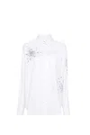 Des_phemmes Crystal-embellished Shirt In White