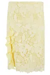 Shop Des Phemmes Side Slit Longuette Skirt With Ruffled Detail