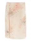 Des_phemmes Crystal-embellished Skirt In Beige