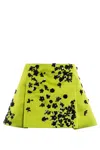 Des_phemmes Embellished Duchesse Mini Skirt In Green