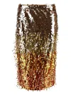 Des_phemmes Sequin-embellished Midi Skirt In Orange