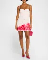 Des_phemmes Sleeveless Ruched Sequin Mini Dress In Whitelipstick