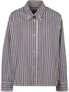 Shop Des Phemmes Striped Shirt In Braun