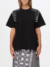 Des_phemmes Embellished Jersey T-shirt In Schwarz