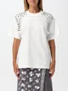 Des_phemmes Embellished Jersey T-shirt In Weiss