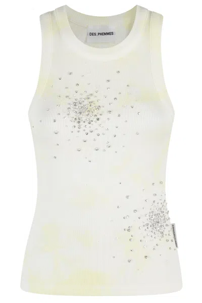 DES PHEMMES TIE DYE TANK TOP
