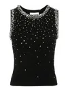 Des_phemmes Crystal Degrade Tank Top In Black