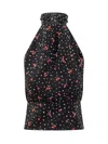 Des Phemmes Top In Black/lipstick