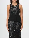 Des_phemmes Embellished Ribbed Jersey Tank Top In Schwarz