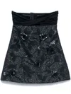 Des Phemmes Twisted-detail Mini Dress In Black