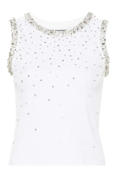 Des_phemmes White Cotton Top
