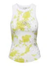 Des_phemmes White Tie Die Tank Top In White