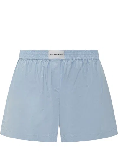 Des_phemmes Boxer Shorts With Logo In Blue