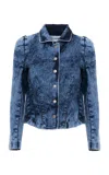 Des_phemmes Boxy Fitted Denim Jacket In Blue
