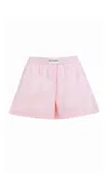 Des_phemmes Boyfriend Cotton Boxer Mini Shorts In Pink