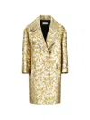 Des_phemmes Cocoon Coat In Multi