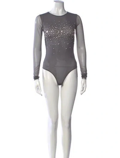 Pre-owned Des_phemmes Crew Neck Long Sleeve Bodysuit W/ Tags In Multicolor