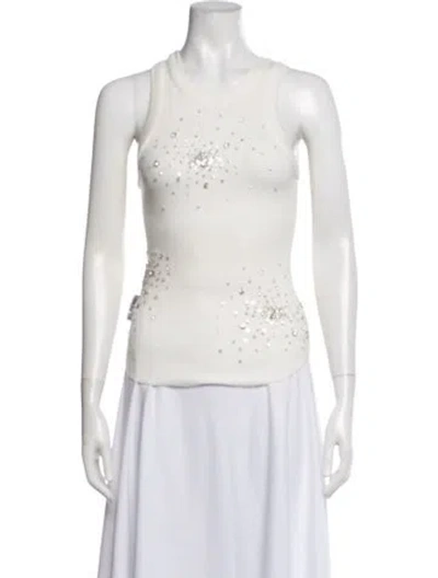 Pre-owned Des_phemmes Crew Neck Sleeveless Top In Neutral