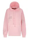 Des_phemmes Crystal-embellished Hoodie In Pink