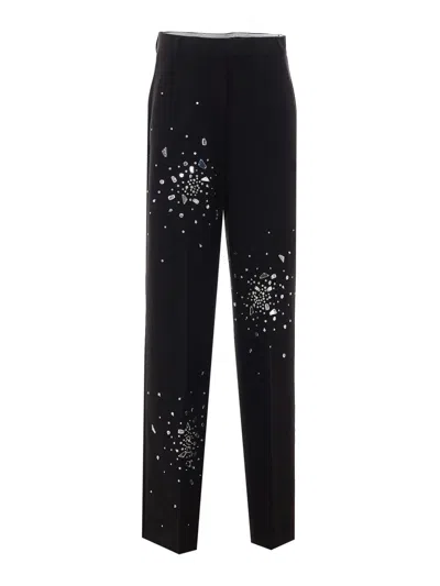 Des_phemmes Des Phemmes Crystals Track Pants In Animal Print