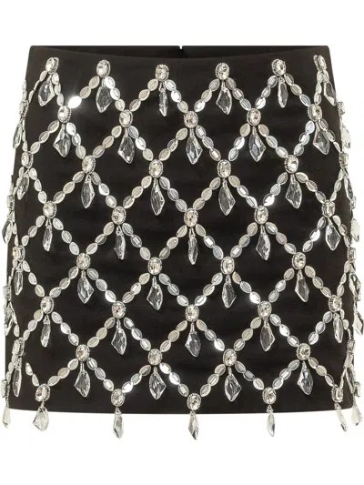 Des_phemmes Des Phemmes Micro Mini Skirt In Black