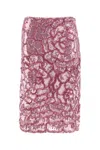 Des_phemmes Des Phemmes Pink Sequins Skirt In Pink