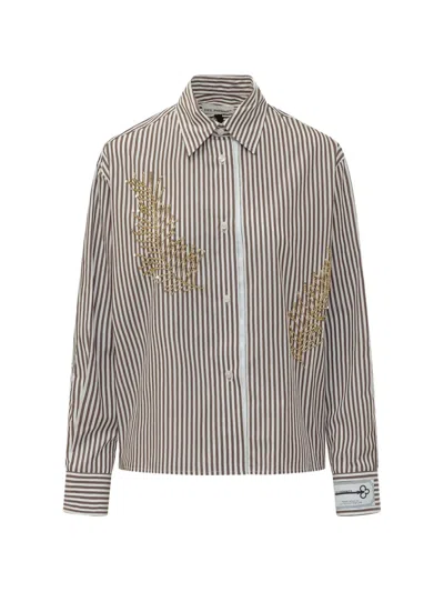 Des_phemmes Des Phemmes Shirts Beige In Multi