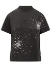 Des_phemmes Des Phemmes T-shirt With Rhinestones In Black