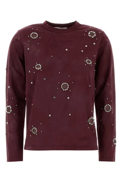 Des_phemmes Des Phemmes Tyrian Purple Cotton T-shirt