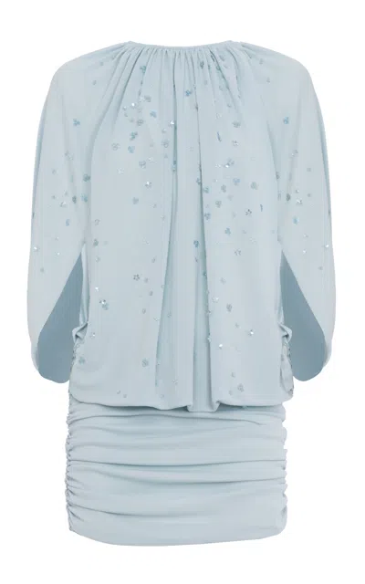 Des_phemmes Disco Embellished Mini Dress In Blue