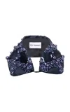 Des_phemmes Duchesse Geometric Embroidery Collar In Black